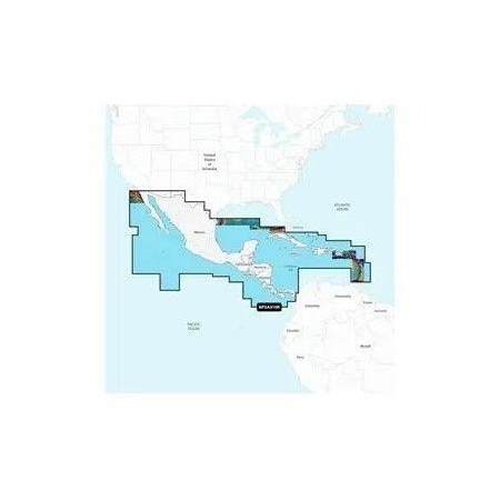 Garmin Navionics Central America & Caribbean, Platinum+ Microsd/Sd Card GAR010-C1459-40